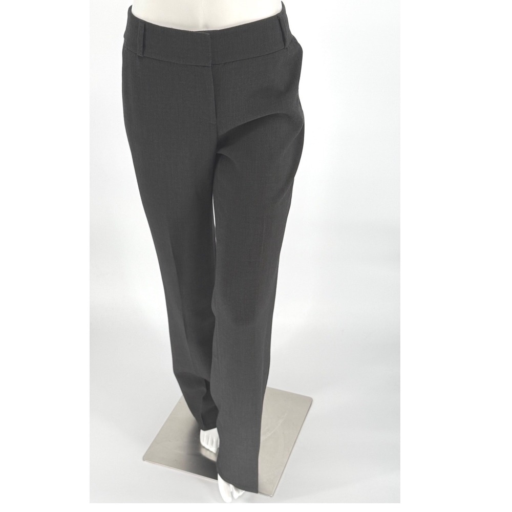 LOFT Julie Boot Cut Trousers Charcoal Gray Women's 6 Career Pants Academia 98-07 - Picture 11 of 13